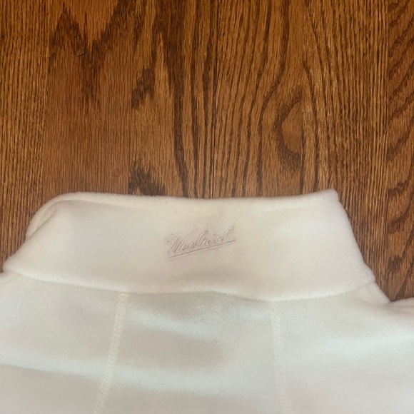 Fleece Jacket WOOLRICH Womens Size Large Long Sleeve Winter White Fuzzy Warm - Picture 10 of 10